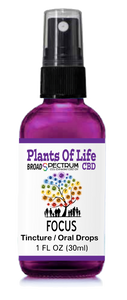 Plants Of Life - Oral Drops / Tinctures & Sprays - FOCUS