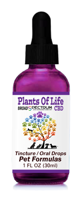 Plants Of Life  - ORAL DROPS / TINCTURES -  FOR PETS (Dogs and Cats)